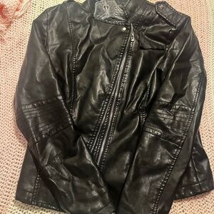 Women's Black Leather Jacket